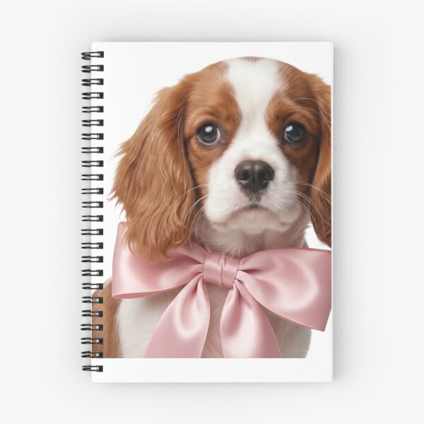 Item preview, Cavalier Coquette Puppy with Pink Bow designed and sold by conamor-bymel.