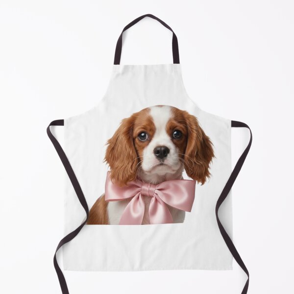 Item preview, Cavalier Coquette Puppy with Pink Bow designed and sold by conamor-bymel.