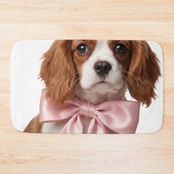 Item preview, Cavalier Coquette Puppy with Pink Bow designed and sold by conamor-bymel.