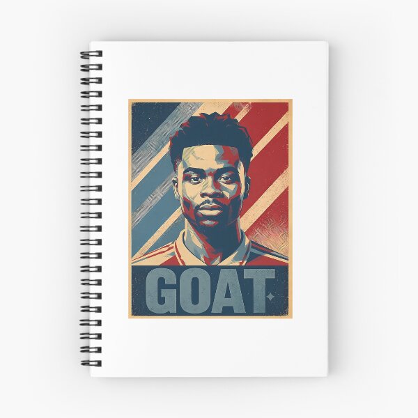 Item preview, Bukayo Saka - G.O.A.T Typography designed and sold by de-mTsevbcm.