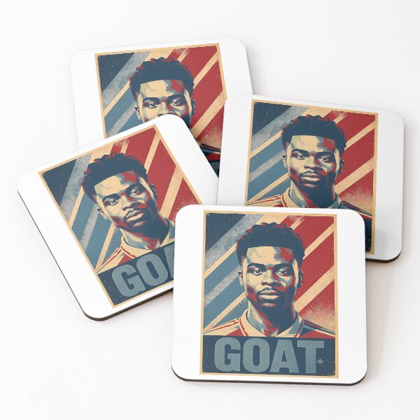Item preview, Bukayo Saka - G.O.A.T Typography designed and sold by de-mTsevbcm.