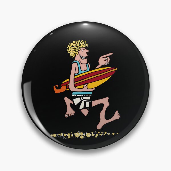 Item preview, Surfer Running to the Waves with Surfboard designed and sold by ArelyLemke.