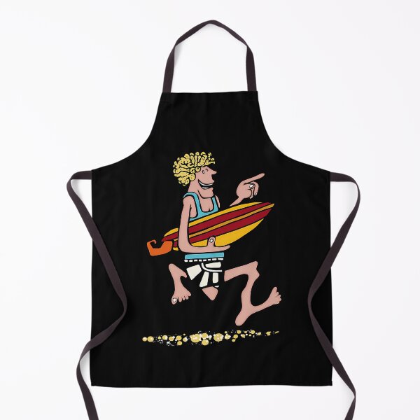 Item preview, Surfer Running to the Waves with Surfboard designed and sold by ArelyLemke.