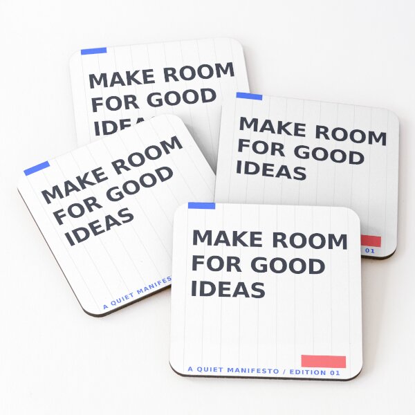 Item preview, Make Room For Good Ideas Typographic Poster designed and sold by NiloStudio.