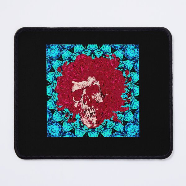 Item preview, Psychedelic Skull with Roses and Mandala Pattern designed and sold by ArelyLemke.