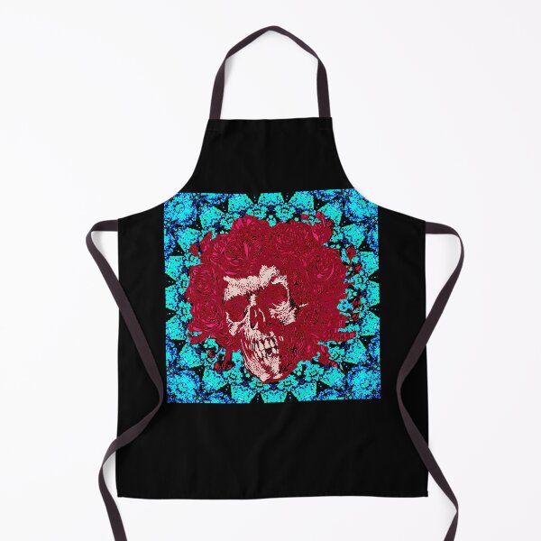 Item preview, Psychedelic Skull with Roses and Mandala Pattern designed and sold by ArelyLemke.
