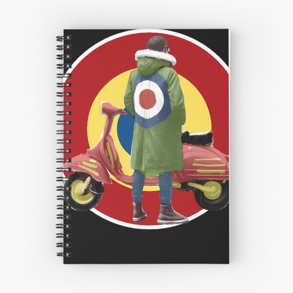 Item preview, Scooter Rider with Target Emblem and Green Parka designed and sold by ArelyLemke.