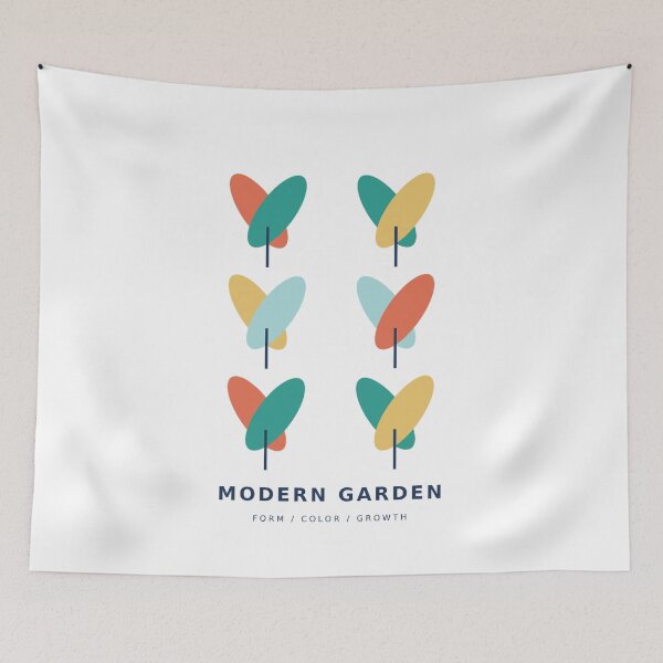 Item preview, Modern Garden Geometric Botanical Abstract Art designed and sold by NiloStudio.