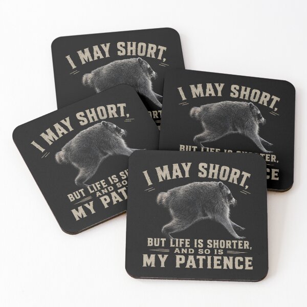 Item preview, I may short, but life is shorter, and so is my patience designed and sold by a-turner-paint.