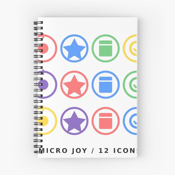 Item preview, Micro Joy Colorful Minimalist Icon Set designed and sold by NiloStudio.