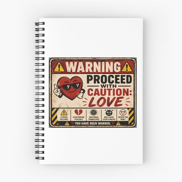 Item preview, Warning Proceed With Caution Love Funny Vintage Sign designed and sold by Sitred123.