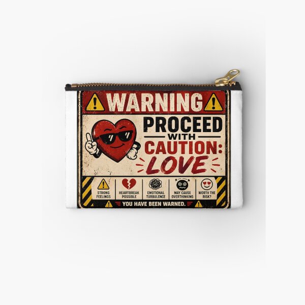 Item preview, Warning Proceed With Caution Love Funny Vintage Sign designed and sold by Sitred123.
