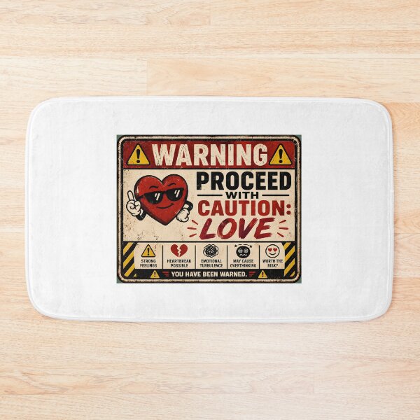 Item preview, Warning Proceed With Caution Love Funny Vintage Sign designed and sold by Sitred123.