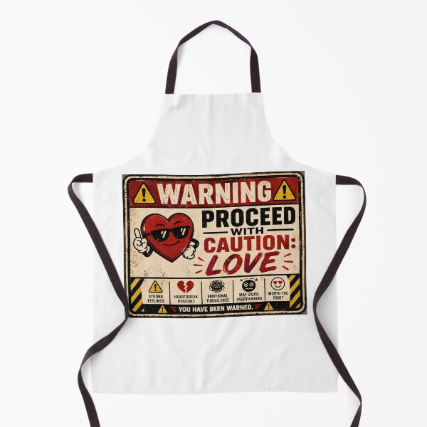 Item preview, Warning Proceed With Caution Love Funny Vintage Sign designed and sold by Sitred123.