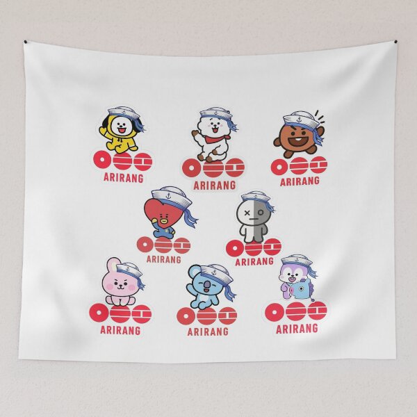 Item preview, BTS ARIRANG World Tour BT21 Cute Character Sticker Collection designed and sold by Palette & Hue.