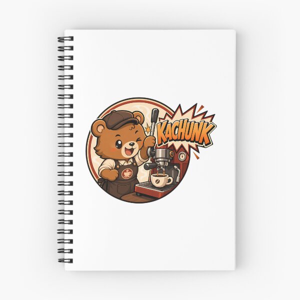 Item preview, Kachunk Coffee Mascot Onomatopoeia designed and sold by hal-omaggard.
