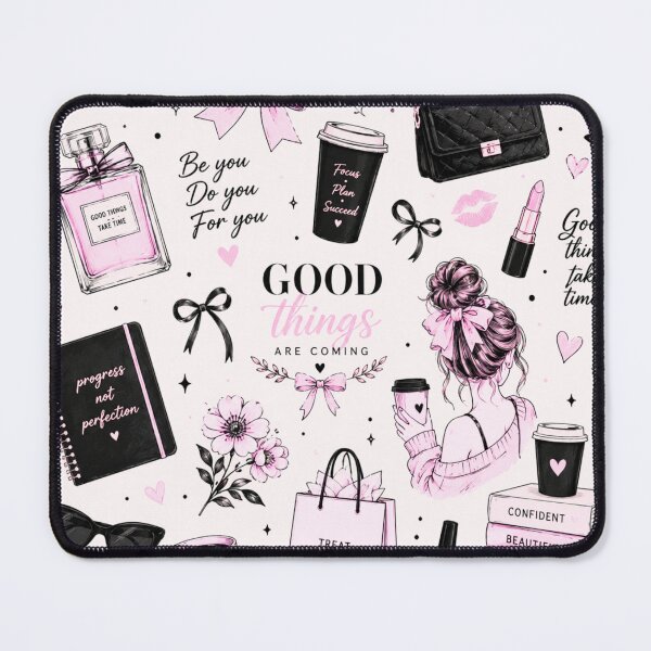 Item preview, Good Things Take Time – Pink Bow Self Love Aesthetic designed and sold by Hustlingminds.