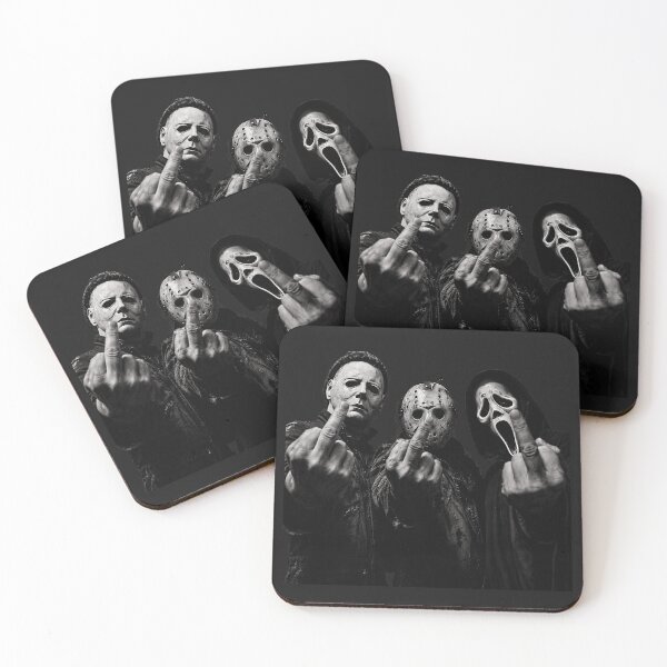 Item preview, Halloween Tshirts Michael Myers Jason Voorhees Ghost Face Scary Slasher Horror Icons designed and sold by Hydlaaksmndriss.