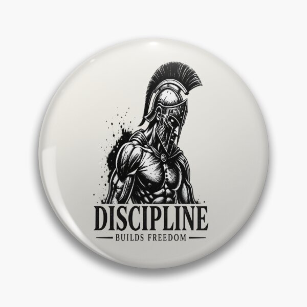 Item preview, Discipline Builds Freedom Spartan Warrior Motivation designed and sold by FABIOLA1970.