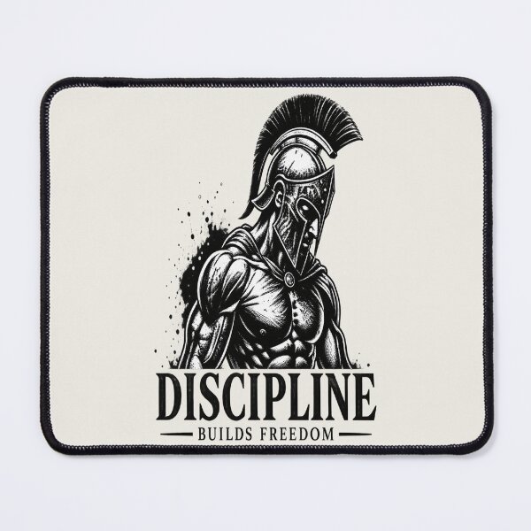 Item preview, Discipline Builds Freedom Spartan Warrior Motivation designed and sold by FABIOLA1970.