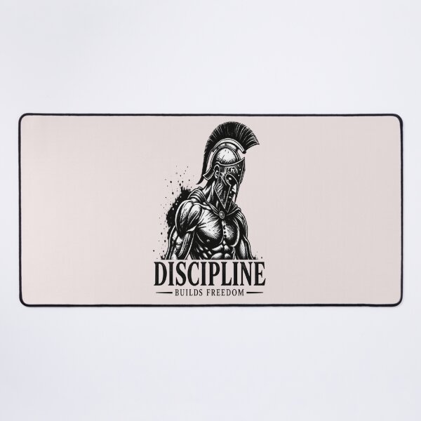 Item preview, Discipline Builds Freedom Spartan Warrior Motivation designed and sold by FABIOLA1970.