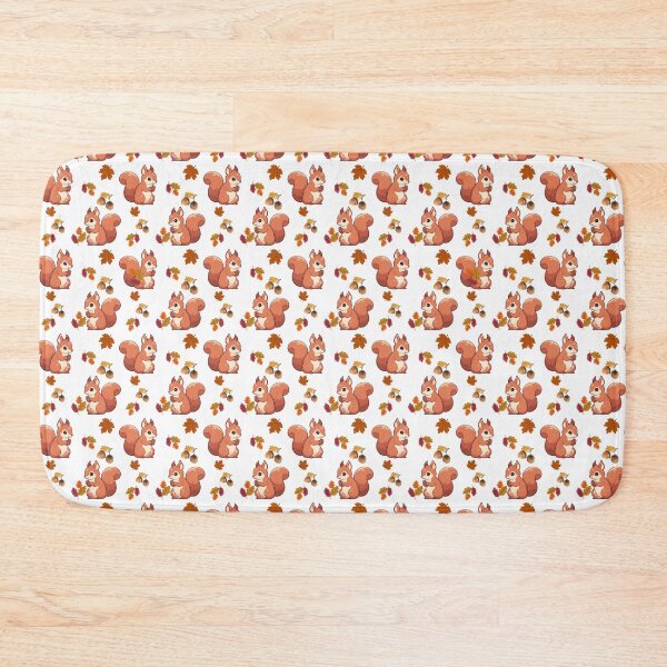 Item preview, Cute Autumn Squirrel Seamless Pattern with Acorns, Hazelnuts and Fall Leaves designed and sold by BigDigital.