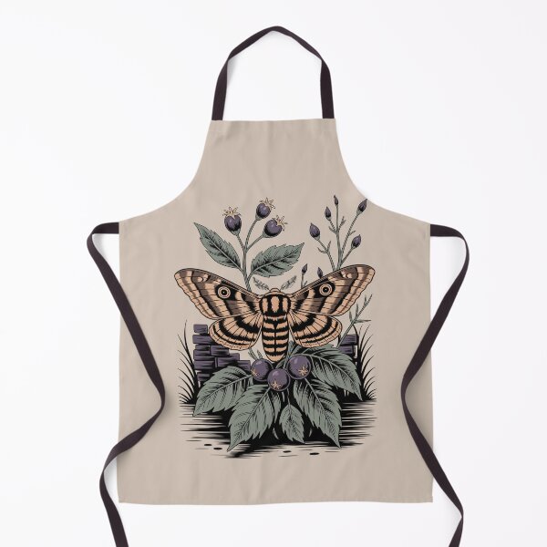 Item preview, Gothic Moth & Botanical Flowers Vintage Illustration designed and sold by NuvoraNest.