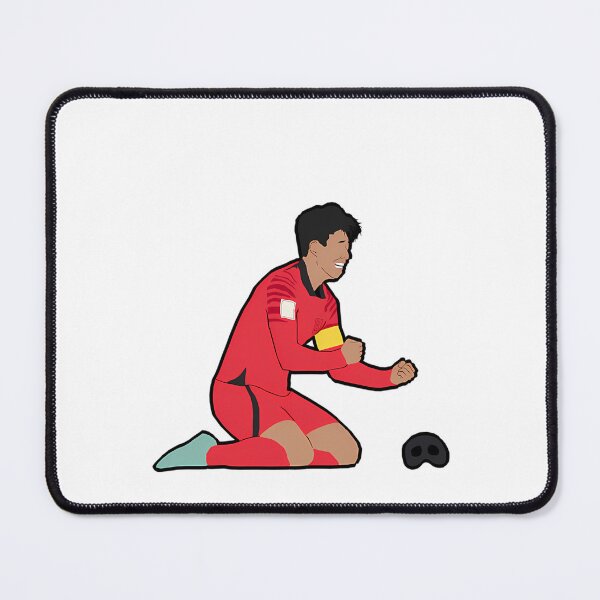 Item preview, Son Heung Min 2022 World Cup Celebration Kneeling Red Jersey designed and sold by ArmandHuels.