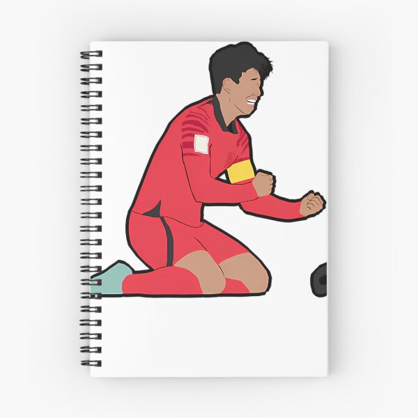 Item preview, Son Heung Min 2022 World Cup Celebration Kneeling Red Jersey designed and sold by ArmandHuels.