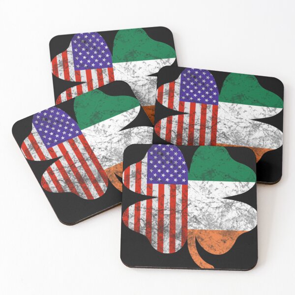 Item preview, Irish American Flag Shamrock designed and sold by TheInkNook.