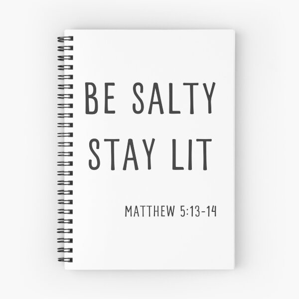 Item preview, Be Salty Stay Lit Matthew 5 13-14 Christian Bible Verse  designed and sold by Ocea-nWhitlow.