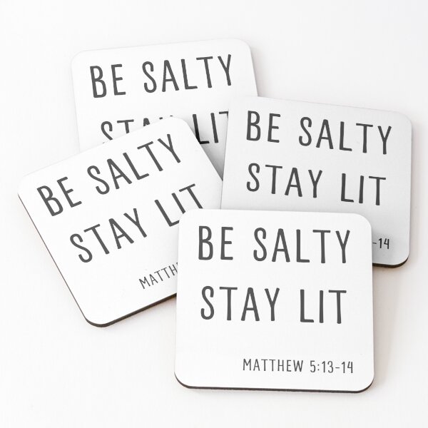 Item preview, Be Salty Stay Lit Matthew 5 13-14 Christian Bible Verse  designed and sold by Ocea-nWhitlow.