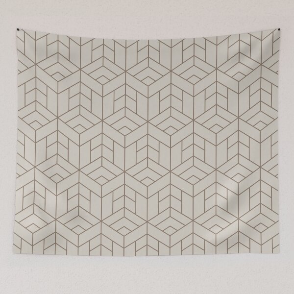 Item preview, Neutral geometric pattern, minimal abstract interior design designed and sold by Aurum-design.