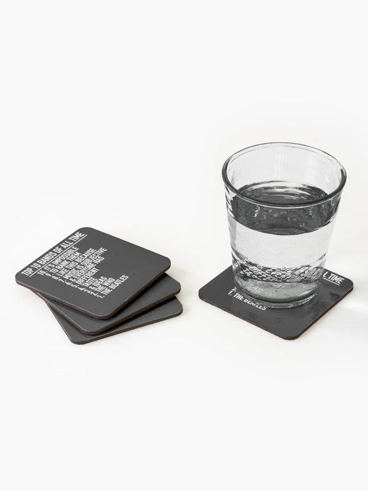 Thumbnail 2 of 5, Coasters (Set of 4), Humorous Music Ranking designed and sold by MaraMurphy.