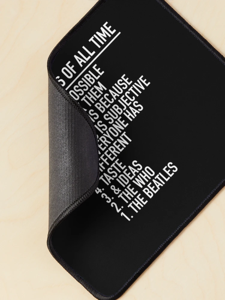 Thumbnail 2 of 5, Mouse Pad, Humorous Music Ranking designed and sold by MaraMurphy.