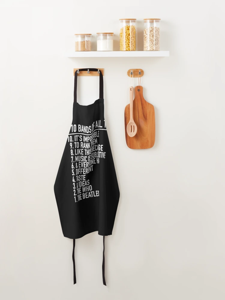 Thumbnail 4 of 6, Apron, Humorous Music Ranking designed and sold by MaraMurphy.