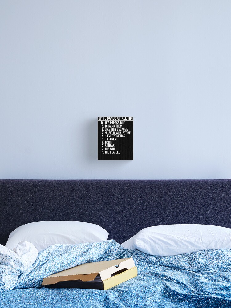 Thumbnail 2 of 3, Canvas Print, Humorous Music Ranking designed and sold by MaraMurphy.