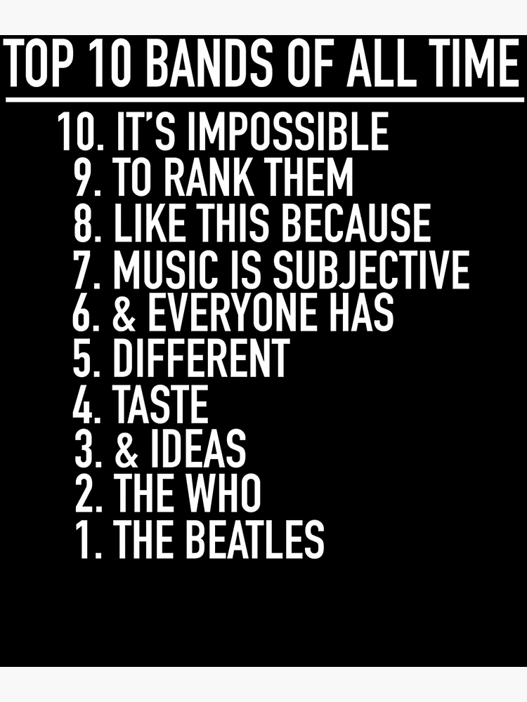 Thumbnail 3 of 3, Poster, Humorous Music Ranking designed and sold by MaraMurphy.