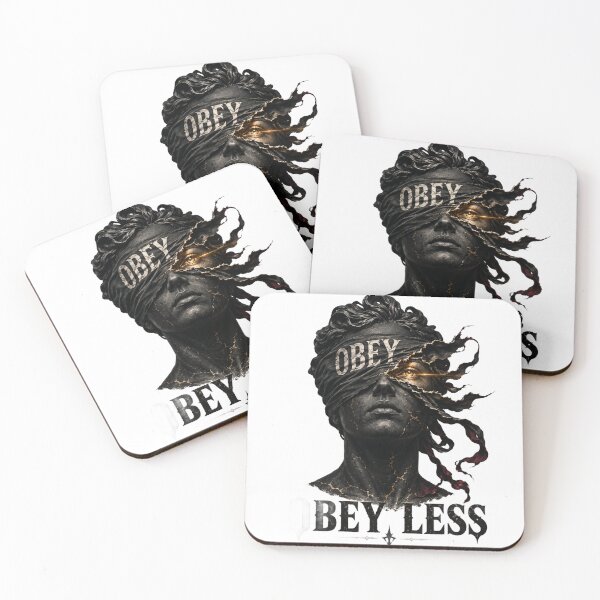 Item preview, Obey Less – Blindfold Awakening Design designed and sold by quietrevolt.
