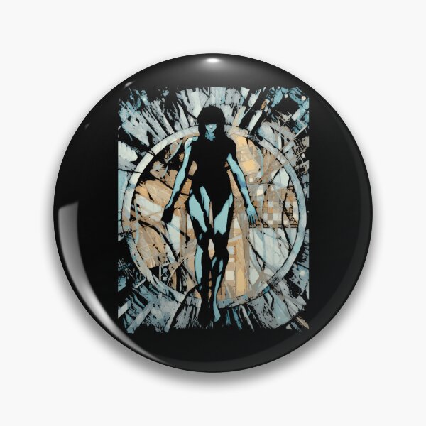 Item preview, Cyborg Female Silhouette Floating In Cyber Pattern Frame designed and sold by MetaCollins.