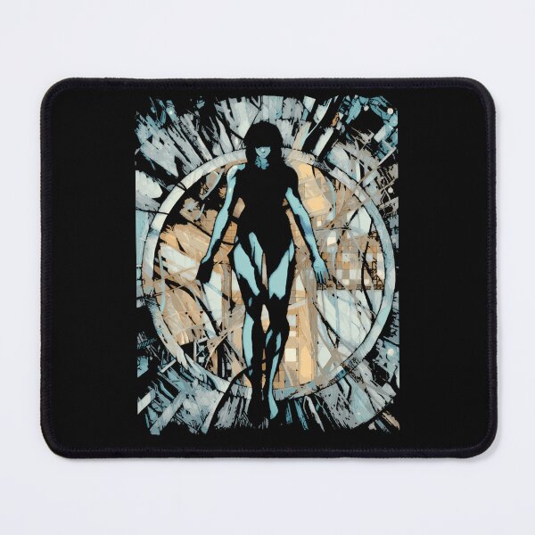 Item preview, Cyborg Female Silhouette Floating In Cyber Pattern Frame designed and sold by MetaCollins.
