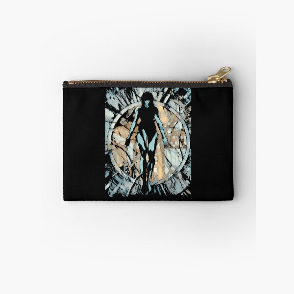 Item preview, Cyborg Female Silhouette Floating In Cyber Pattern Frame designed and sold by MetaCollins.