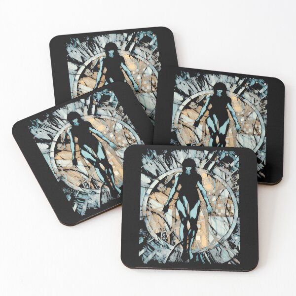 Item preview, Cyborg Female Silhouette Floating In Cyber Pattern Frame designed and sold by MetaCollins.