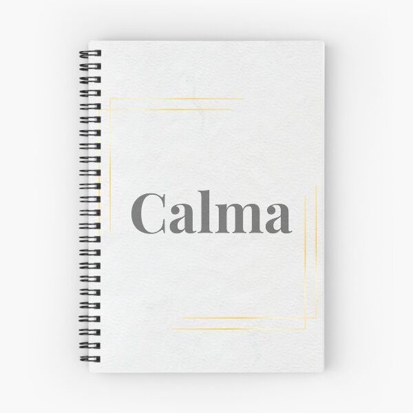Item preview, Calm: Minimalist Typographic Art with Golden Frame | Japandi Aesthetics designed and sold by Diseño que alegran tu día.
