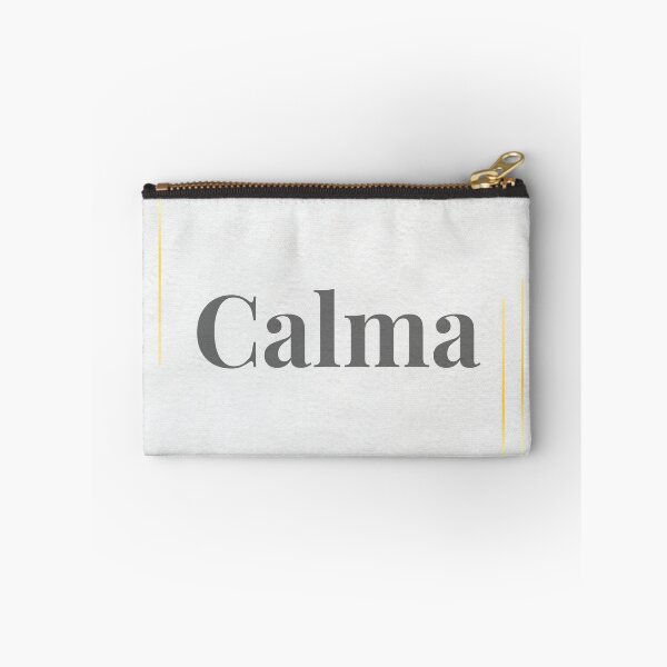 Item preview, Calm: Minimalist Typographic Art with Golden Frame | Japandi Aesthetics designed and sold by Diseño que alegran tu día.