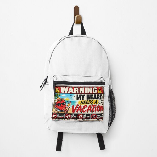 Item preview, Warning My Heart Needs A Vacation Funny Vintage Beach Sign designed and sold by Sitred123.