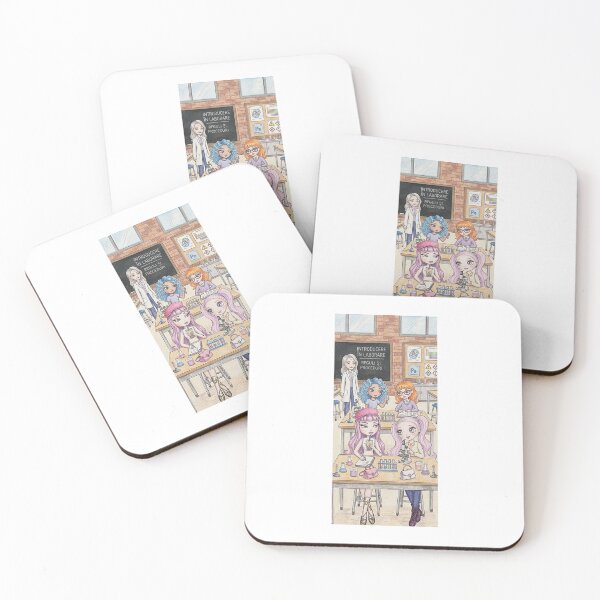 Item preview, Title: Cute Anime Girls Science Lab Classroom Art designed and sold by SofiaByCruti.
