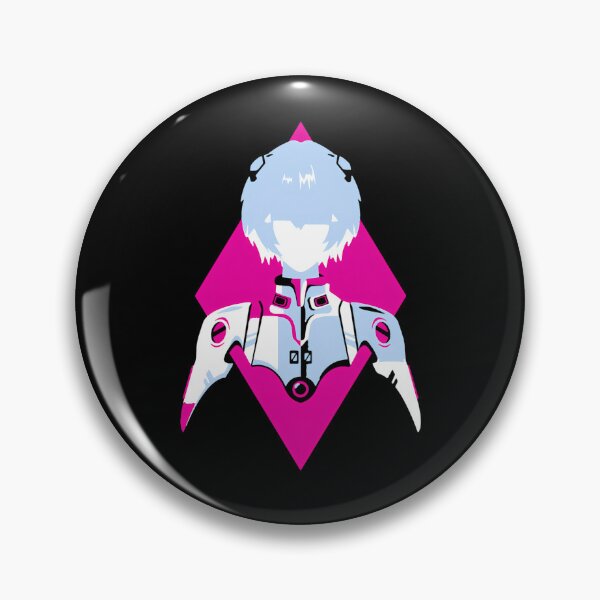 Item preview, Blue-Haired Pilot Portrait In Pink Diamond Frame designed and sold by MetaCollins.