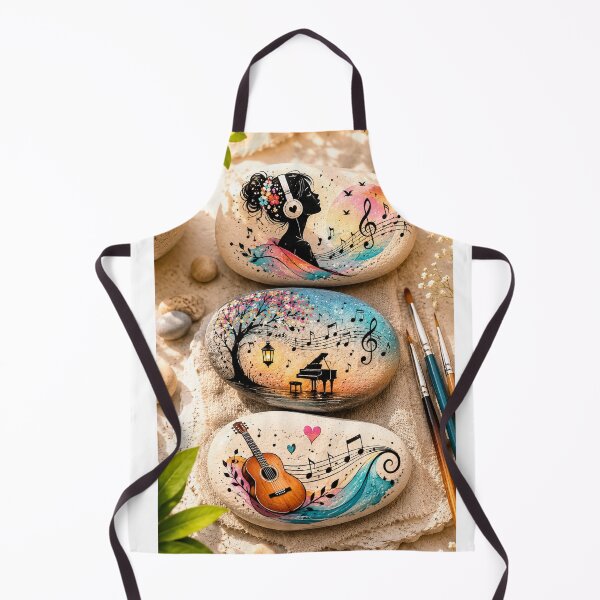 Item preview, Hand Painted Music Stones – Colorful Musical Rock Art Collection designed and sold by Arts121.