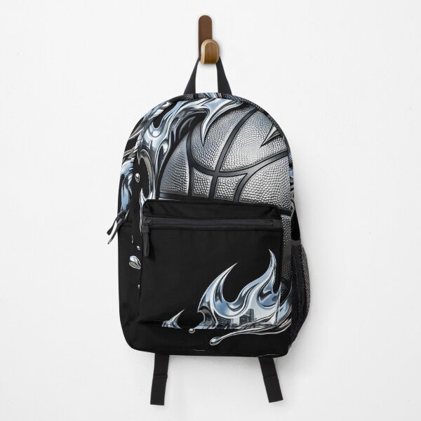 Item preview, Liquid Metal Chrome Flaming Basketball designed and sold by DripCultureLab.